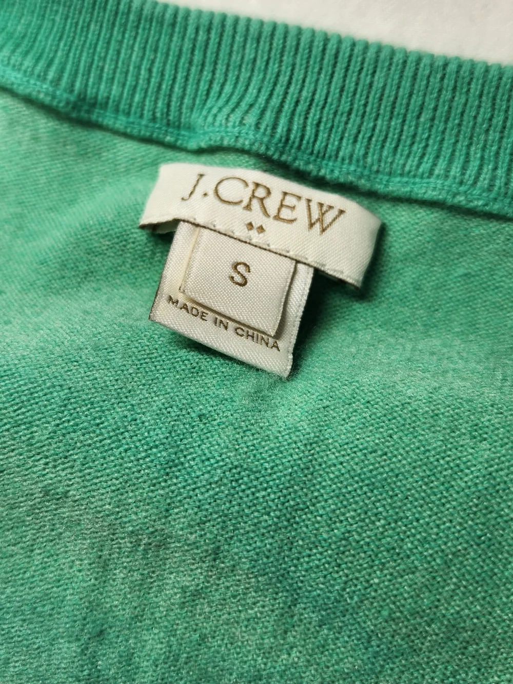 J.Crew Women’s Small Mint Green Crewneck Sweater Cotton Blend Long Sleeve